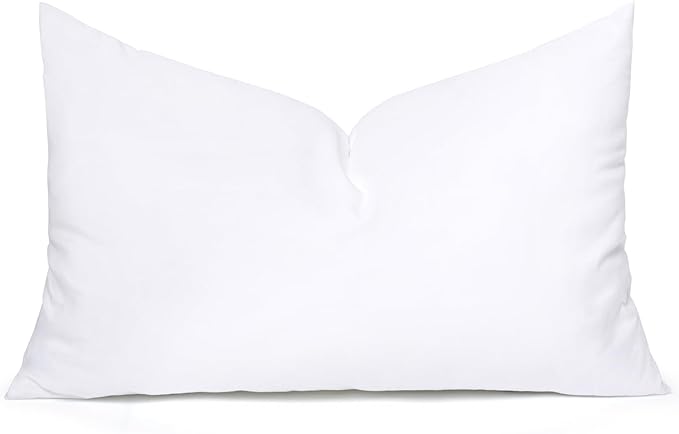 MIULEE Throw Pillow Insert Premium Pillow Stuffer Sham Rectangle for Decorative Cushion Bed Couch Sofa 12x22 Inch