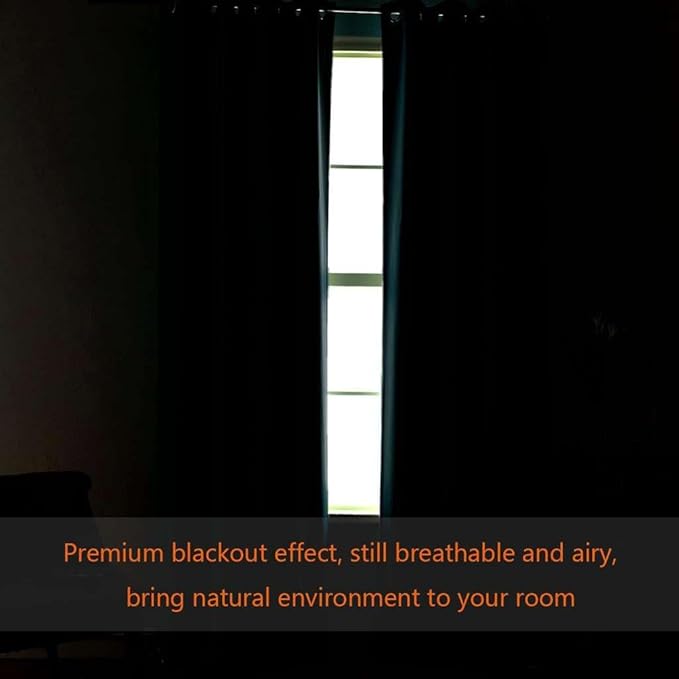 H.VERSAILTEX Blackout Patio Curtains 100 x 108 Inches for Sliding Door Extral Wide Blackout Curtain Panels Thermal Insulated Room Divider - Grommet Top, 9' Tall by 8.5' Wide - Macchiato