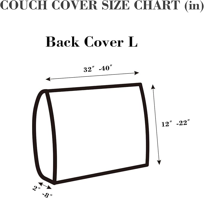 Sofa Covers Couch Covers for Sofa Pet Friendly Couch Cushion Covers Universal Sofa Covers Washable Stretch Slipcovers for Sectional Sofa (Texture Light Gray,Back Cover L)