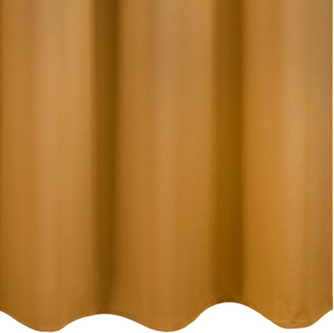 LEMOMO Blackout Curtains 42 x 63 inch/Mustard YellowCurtains Set of 2 Panels/Thermal Insulated Room Darkening Bedroom Curtains