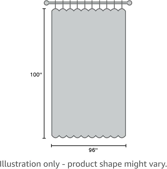 Yakamok Blackout Patio Curtains 100x96 Inches for Sliding Door Extral Wide Blackout Curtain Panels Thermal Insulated Room Divider - Grommet Top, 8' Tall by 8.3' Wide - Grey