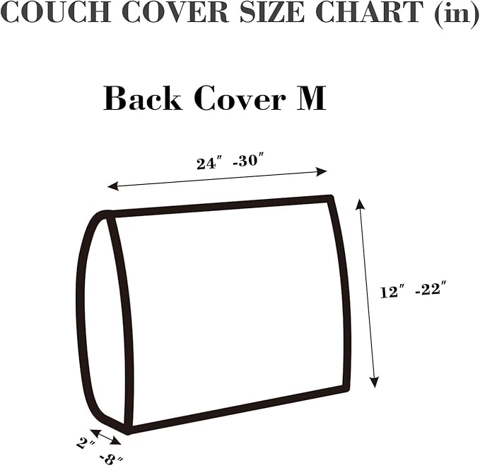 Sofa Covers Couch Covers for Sofa Pet Friendly Couch Cushion Covers Universal Sofa Covers Washable Stretch Slipcovers for Sectional Sofa (Texture Light Gray,Back Cover M)