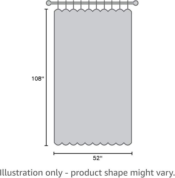 Yakamok 100% Blackout Lined Panels, Room Darkening Thermal Insulated Blackout Curtains for Bedroom, Heat Blocking Drapes for Living Room(52Wx108L, Black, 2 Panels)