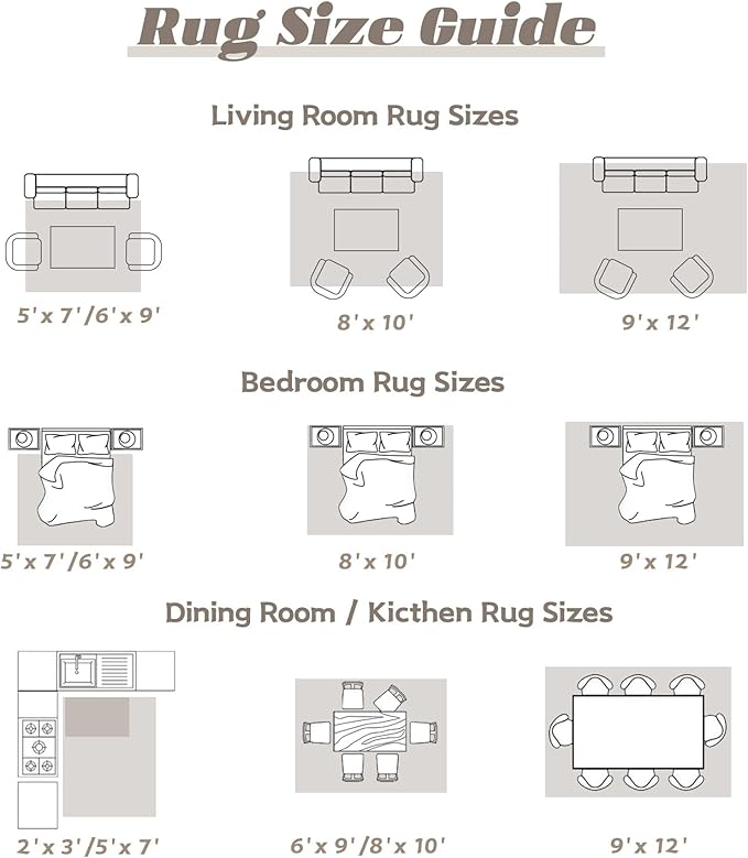 Area Rug 10x14 Washable Rug, Vintage Boho Medallion Rugs Non-Slip Soft Low Pile Large Distressed Rug Indoor Retro Carpet for Living Room Bedroom Dining Room Home Office (Taupe, 10'x14')