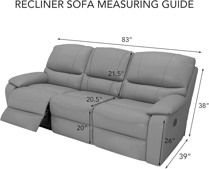PureFit Super Stretch 3 Seats Recliner Chair Sofa Couch Cover with Pocket – Non Slip Soft Sofa Slipcover, Washable Spandex Reclining Furniture Protector for Kids, Pets (Recliner Sofa, Chocolate)