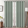 H.VERSAILTEX Blackout Curtain for Living Room Thermal Insulated Window Treatment Curtain Extra Long 96 inch Length Energy Saving Solid Grommet Top Blackout Drape, One Panel, Sea Grass, 52" W x 96" L