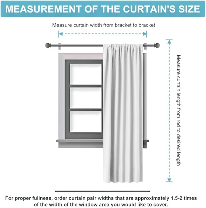 RYB HOME Curtains for Bedroom Living Room 72 inches Long, Thermal Insulated Privacy Rod Pocket Drapes for Nursery Office Home Theater, Width 42 by Length 72, Greyish White, 2 Panels