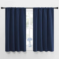 NICETOWN Curtains Blackout Draperies - Home Fashion Thermal Insulated Solid Drape Panels for Kid's Room, Privacy Window Dressing (Navy, 1 Pair, 42 inches x 48-Inch)