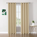 ChrisDowa Blackout Curtains 90 inches Long for Bedroom - 2 Panels Set Grommet Thermal Insulated Room Darkening Curtains for Living Room (Biscotti Beige, 52 x 90 Inch)