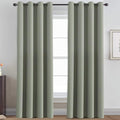 H.VERSAILTEX Window Treatment Curtains/Drapes Blackout for Bedroom Room Darkening Thermal Curtains for Living Room Noise Reducing Sound Proof Solid Grommet Curtain (One Panel, Light Sage, 52"W x 84"L)