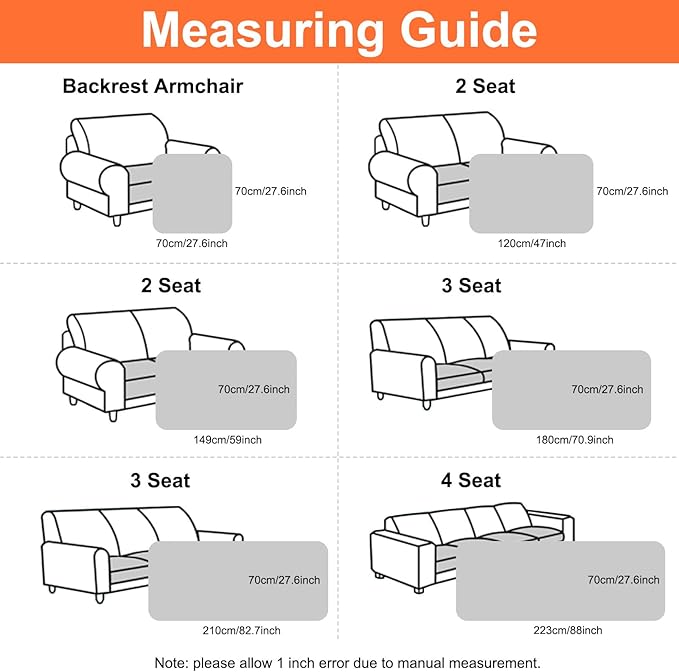 Smiry Couch Cover for Dogs Washable, Non Slip Fuzzy Pet Couch Covers for 3 Cushion Sofa Pet Friendly, Thick Soft Sofa Slipcovers Cushion Protector (White, 27.6" x 27.6")