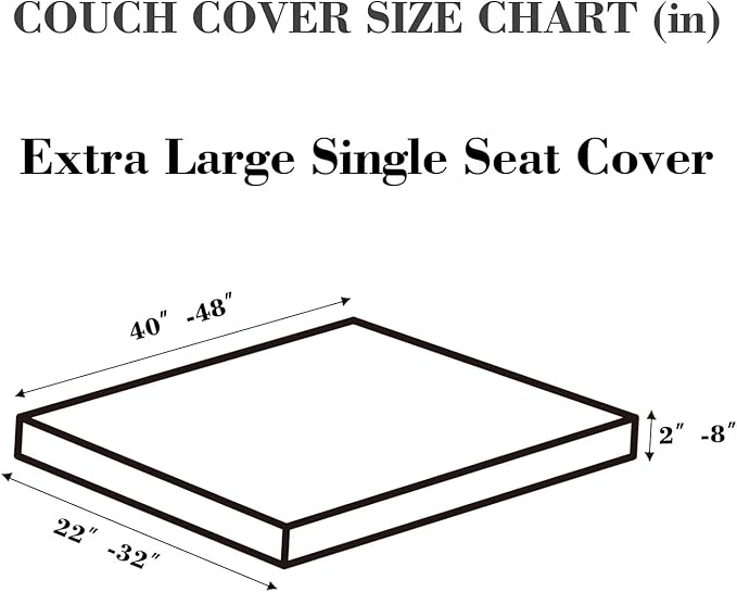 Sofa Covers Couch Covers for Sofa Pet Friendly Couch Cushion Covers Universal Sofa Covers Washable Stretch Slipcovers for Sectional Sofa (Texture Gray,Extra Large Single Seat Cover)