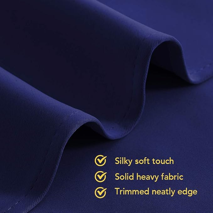 NICETOWN Living Room Blackout Curtain Panels, Window Treatment Energy Saving Thermal Insulated Solid Grommet Blackout Drapes/Draperies (1 Pair, 42 by 54-Inch, Royal Blue)