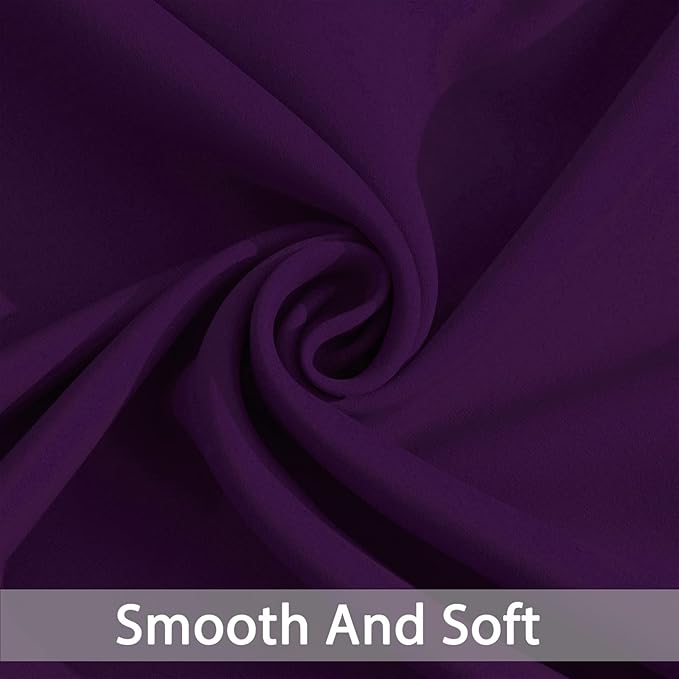 Yakamok Blackout Curtains for Bedroom,Thermal Insulated Blackout Grommet Top Drapes for Living Room,Purple,38x84 Inch, 1 Panel