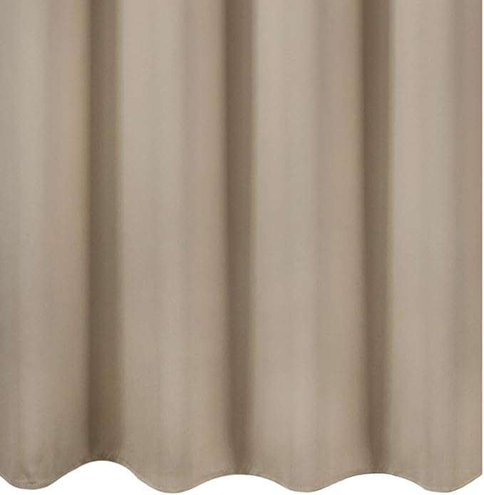 LEMOMO Khaki Thermal Blackout Curtains/52 x 45 Inch/Set of 2 Panels Room Darkening Curtains