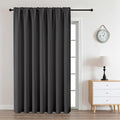 CUCRAF Dark Grey Blackout Curtains Customize, Rod Pocket Room Darkening Curtain for Bedroom Living Room, Thermal Insulated Window Drapes 1 Panel (Custom Size, Color)