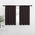 NICETOWN Blackout Curtains for RV Windows, Toffee Brown, 29" by 20", 2 Panels, Room Darkening Window Curtain Panels, Easy-Care Solid Thermal Insulated Draperies/Drapes for Daughter Room