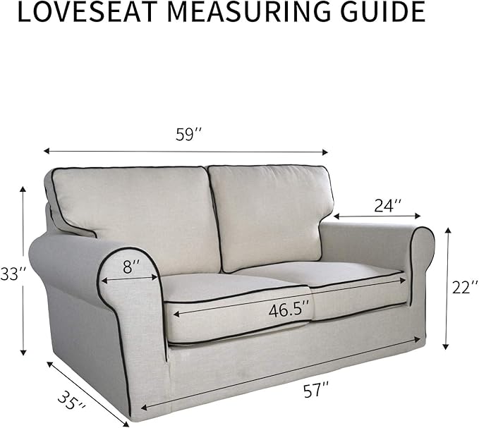 PureFit Reversible Quilted Sofa Cover, Water Resistant Medium Slipcover Furniture Protector, Washable Couch Cover with Non Slip Foam and Elastic Straps for Kids, Dogs, Pets (Loveseat, Brown/Beige)