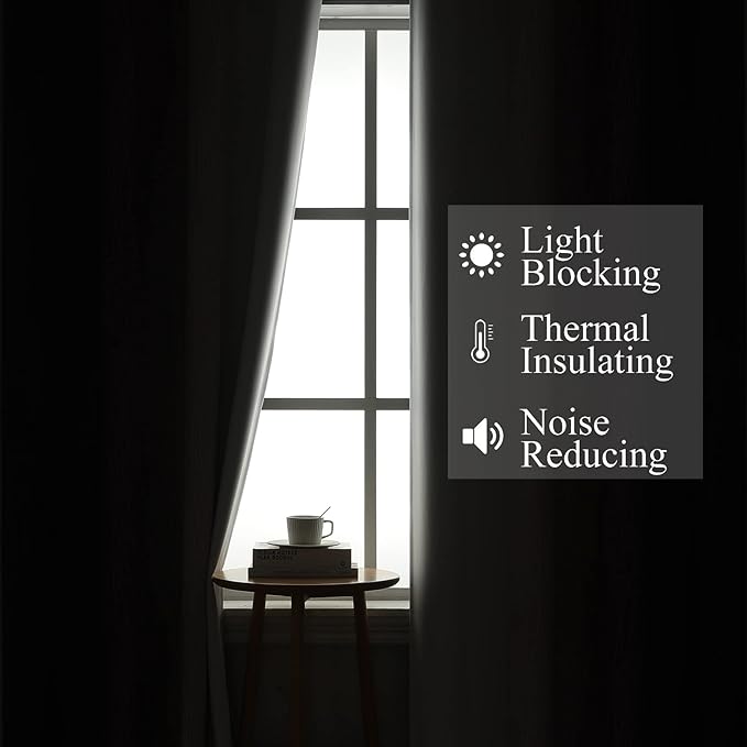 Estelar Textiler Purple and Greyish White Ombre Blackout Curtains 45 Inch Length 2 Panels, Full Room Darkening Gradient Drapes for Kitchen,Thermal Insulated Grommet Short Curtains for Bathroom,42Wx45L