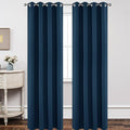 Joydeco Blackout Curtains 120 Inch Length 2 Panels Set, Thermal Insulated Long Curtains& Drapes 2 Burg, Christmas Drapes for Living Room Bedroom Window