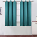 LEMOMO Sea Teal Blackout Curtains 42 x 54 Inch Length Set of 2 Panels Grommet Bedroom Curtains for Living Room