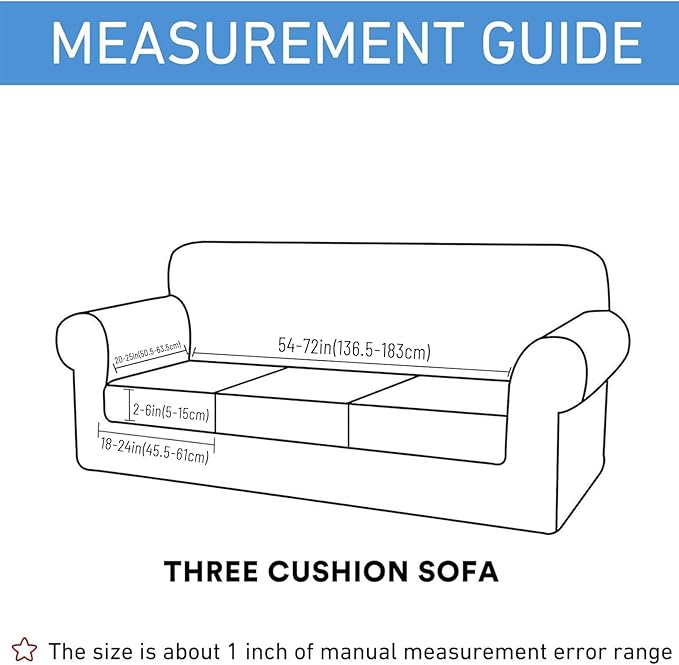 hyha Waterproof Couch Cushion Covers for Pets, Non Slip Sofa Seat Cover for Dogs Washable, Soft Thick Stretch Jacquard Fabric, Sofa Slipcovers with Elastic Bottom (3 Pieces, Camel)