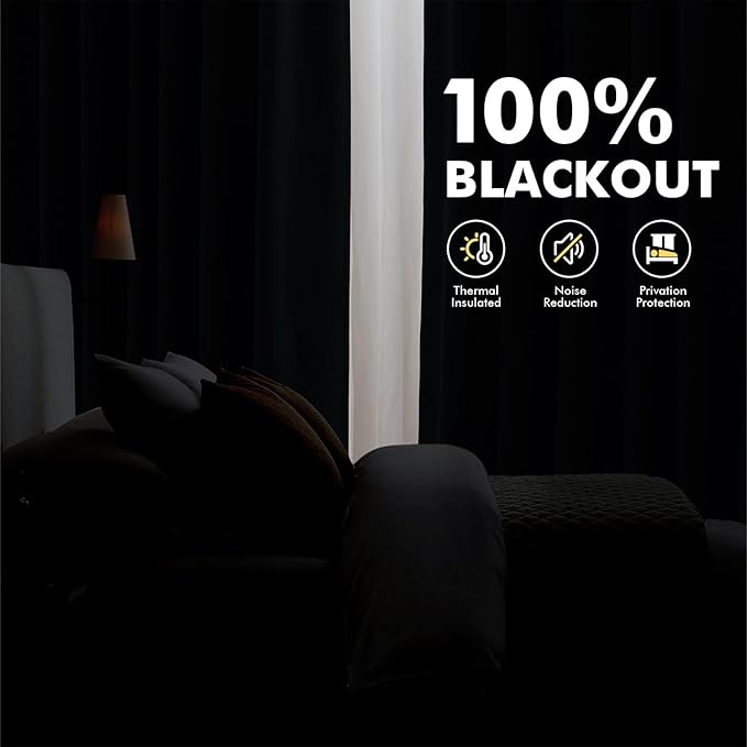 MIULEE 100% Blackout Linen Curtains for Bedroom, Light Olive Green Solid Luxury Decor Thermal Insulation Room Darkening Drapes for Living Room Nursery Back Tab Rod Pocket 42 x 90 Inches, 2 Panels