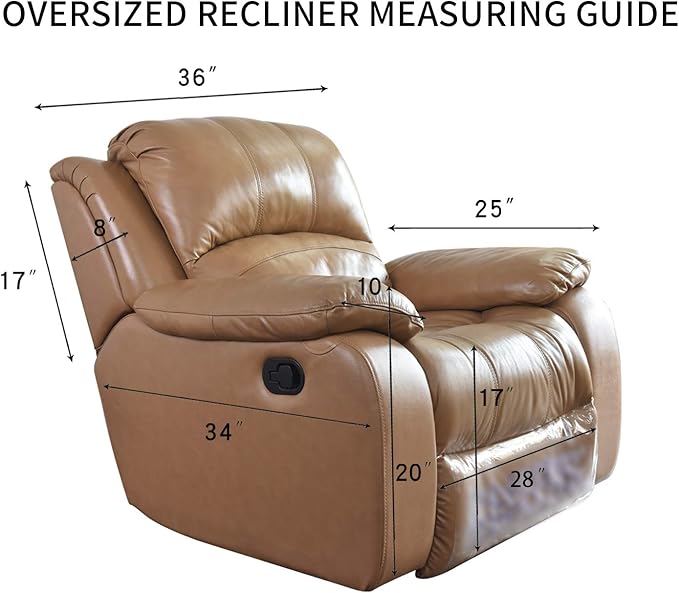 PureFit Reversible Quilted Oversized Recliner Sofa Cover, Water Resistant Furniture Protector, Washable Couch Cover with Elastic Straps for Kids, Pets (Large, Black/Black)