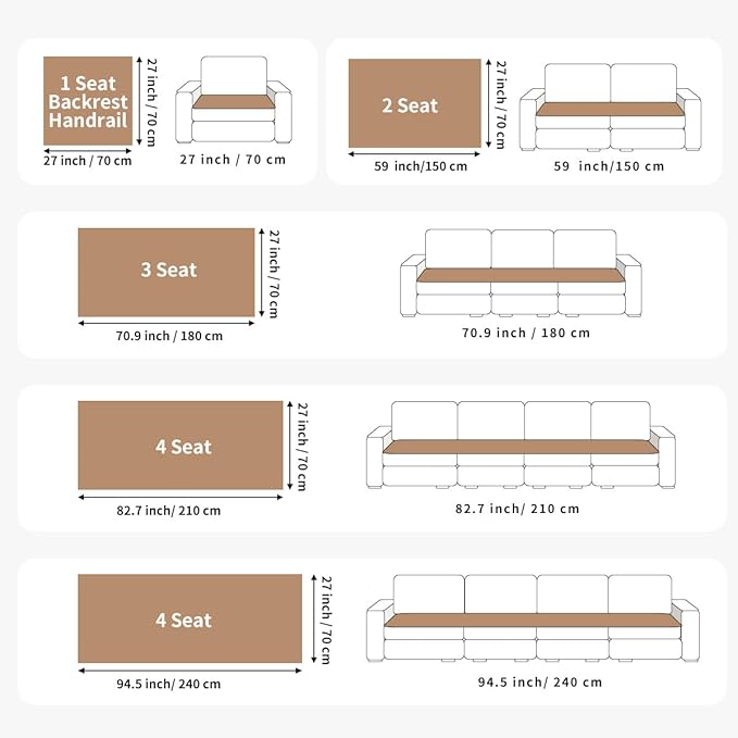 Velvet Couch Covers for Dogs, Dog Sectional Couch Covers, Pet Couchs Cover for Large Sectional, Couchs Protector for Dogs, Sectional Sofa Cover for Pet Washable(1PC,Khaki,27.6"×94.4")