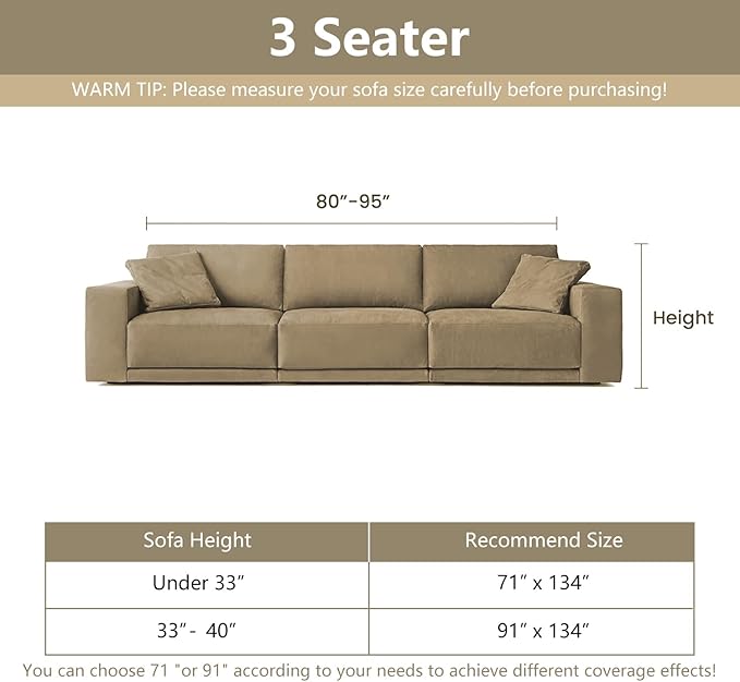 MYSKY HOME Couch Covers for Sofa, Dog Couch Cover Protector, Dark Grey Lines Sofa Covers for Sectional L Shape, Pets Couch Throw Cover Washable Durable Large Couch Cover for Dogs, Cats, 91"X134"