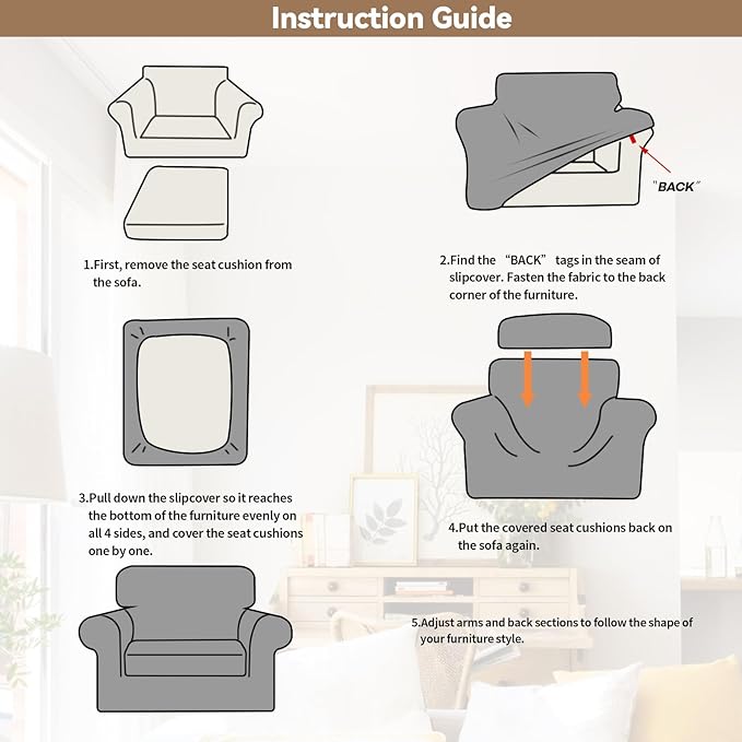 WEERRW Velvet Stretch Chair Sofa Slipcover - 2 Pieces Luxury Soft Velvet Plush Couch Cover Furniture Protector with Elastic Bottom for Pets, Machine Washable, Black, Small