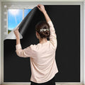 100% Black Out Window Cover Portable Blackout Shades Adhesive Thermal Blackout Blinds No Drill Guard Blind for Window Shades Temporary Room Home 57x118 Inch Darkening Shades for Skylight RV Dorm