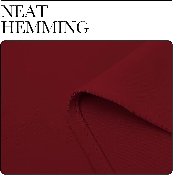 NICETOWN 20 inch Curtains for Small Windows, Thermal Insulated Privacy Short Drapes for Kitchen Bathroom (Set of 2, Burgundy Red, 29" Wide)