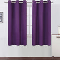 LEMOMO Purple Thermal Blackout Curtains/38 x 63 Inch/Set of 2 Panels Room Darkening Curtains for Bedroom