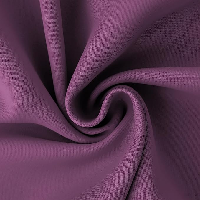 BGment Room Darkening Curtains 95 Inches Long - Grommet Thermal Insulated Drapes Window Treatment Curtains for Bedroom, 2 Panels, 52 x 95 Inch, Eggplant Purple