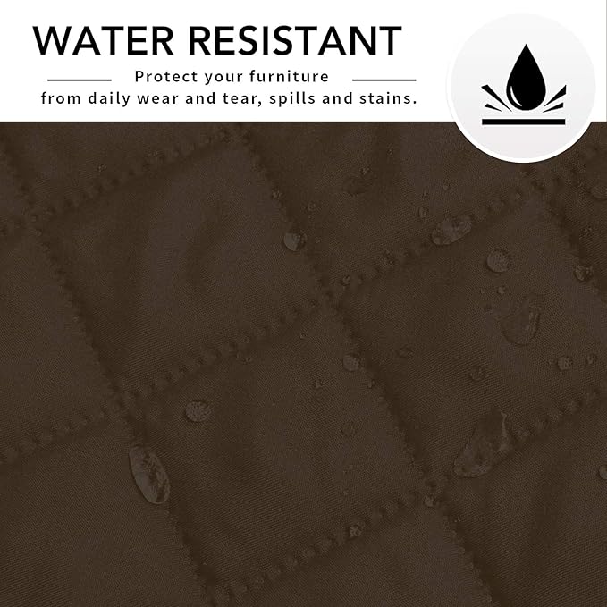 Easy-Going Sectional Couch Covers for Dogs L Shape Sofa Cover Reversible Sofa Slipcover Chaise Lounge Cover Furniture Protector Cover for Pets Dog Cat (42 x 52 inches, Coffee/Coffee)