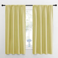 NICETOWN RV Blackout Curtains for Camper Windows, Paler Yellow, 29" Wide by 50" Long, 2 PCs, Short Blackout Curtains & Drapes, Thermal Insulated Blackout Curtain Panels for Kids Room, Play Room