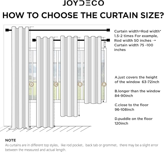 Joydeco Linen Blackout Curtains for Bedroom - 100% Light Blocking 1 Panels, White Drapes 100" W x 108" L, Thermal Insulated Room Darkening Curtains for Living Room, Rod Pocket & Back Tabs