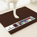 Muddy Mat® | Super Absorbent Door Mat Indoor, Microfiber Quick Dry Chenille Entryway Rug, Non-Slip Front Door Mat, Indoor Mats for Entryway, Machine Washable Pet Rug, Brown XXXL 72"X48"