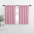 NICETOWN RV Blackout Curtains for Camper Windows, Rouge Pink, 34" x 30", Set of 2, Kitchen Curtains, Short Blackout Drapes, Thermal Insulated Rod Pocket Window Treatment Draperies for Nursery