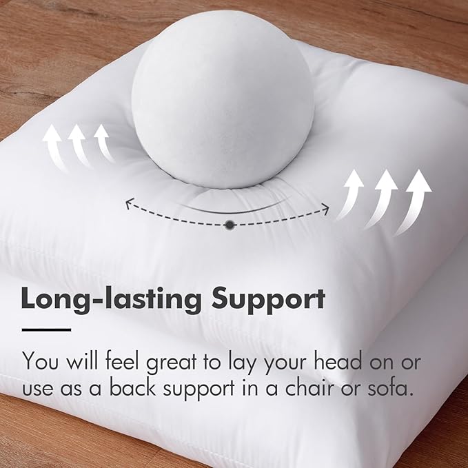 MIULEE Throw Pillow Insert Premium Pillow Stuffer Sham Rectangle for Decorative Cushion Bed Couch Sofa 16x36 Inch