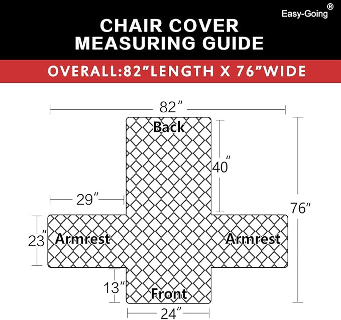 Easy-Going Chair Sofa Slipcover Reversible Sofa Cover Water Resistant Couch Cover Furniture Protector Cover with Elastic Straps for Pets Kids Children Dog Cat (Chair, Black/Beige)