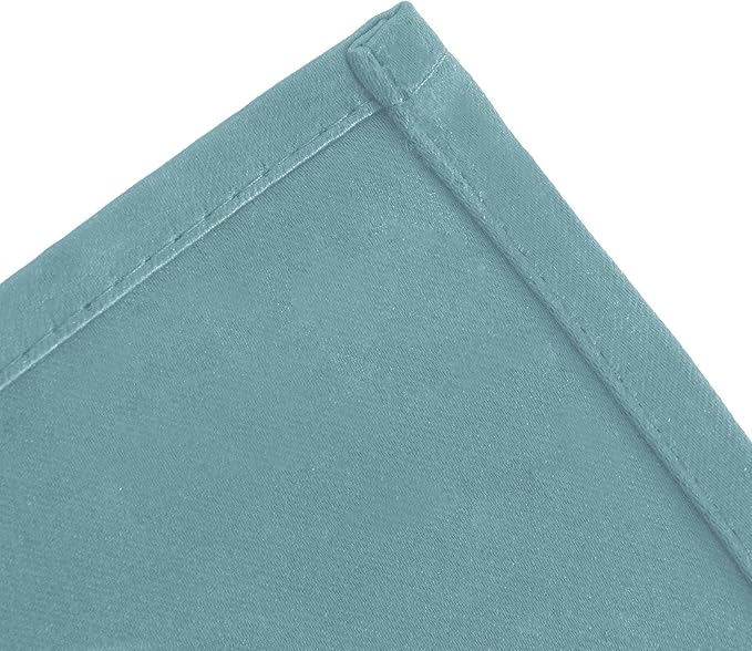LEMOMO Stone Blue Thermal Blackout Curtains/42 x 72 Inch/Set of 2 Panels Room Darkening Curtains for Bedroom