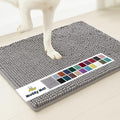 Muddy Mat® | Super Absorbent Door Mat Indoor, Microfiber Quick Dry Chenille Entryway Rug, Non-Slip Front Door Mat, Indoor Mats for Entryway, Machine Washable Pet Rug, Grey XXL 60"X48"