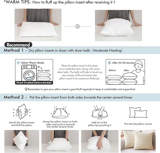 MIULEE Throw Pillow Insert Premium Pillow Stuffer Sham Rectangle for Decorative Cushion Bed Couch Sofa 14x36 Inch