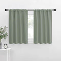 NICETOWN Window Curtains Blackout Drapes - Thermal Insulated Solid Rod Pocket Blackout Curtains/Draperies for Living Room (Sage Green, One Pair, 29 by 30-Inch)