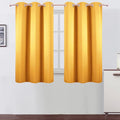 LEMOMO Yellow Thermal Blackout Curtains/38 x 54 Inch/Set of 2 Panels Room Darkening Curtains for Bedroom