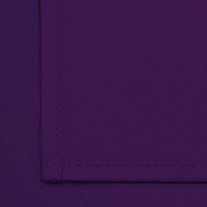 Yakamok Blackout Curtains for Bedroom,Thermal Insulated Blackout Grommet Top Drapes for Living Room,Purple,38x84 Inch, 1 Panel