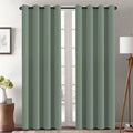 H.VERSAILTEX Blackout Curtain for Living Room Thermal Insulated Window Treatment Curtain Extra Long 108 inch Length Energy Saving Solid Grommet Blackout Drape, One Panel, Green Bay, 52" W x 108" L