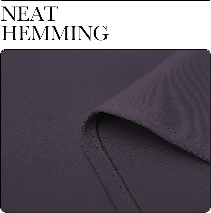 NICETOWN Greyish Purple Blackout Curtains 78 inches Length for Living Room, 2 Panels, 55" Wide, Thermal Insulated Decoration Drapes for Bedroom Window